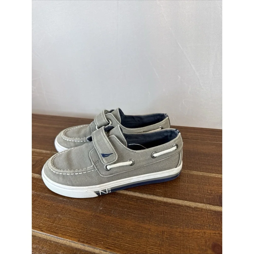 Nautica Kids' Little River Heather Gray Mix Little Boy 12‎ Boat Shoe Loafer